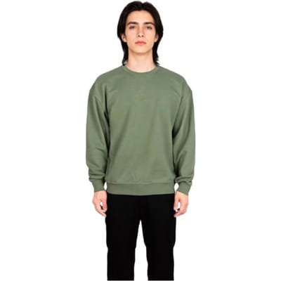 Sweatshirt à col rond et manches longues imprimé logo uni Stone Island Homme Vert Sauge 781562051-V0055 XL gray