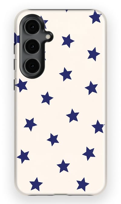 DripCase Hoesje Samsung Galaxy S24 Plus | Sterren Design | Magnetisch Opladen | 2-in-1 Ontwerp | Stars Backcover Classic Navy