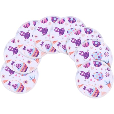 8 stuks Herbruikbare Zoogcompressen 3 Laags Wasbaar Melkbestendig Super Absorberend Borstvoeding Tepelpad voor white