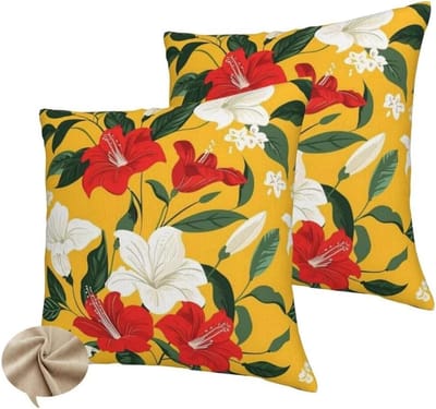 Tuinkussens Set - Kussenhoezen Bank - Buiten Meubels - Waterdicht Linnen - 55 x 55 cm - Groen