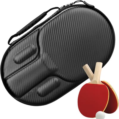 Tafeltennis Koffer - Racket Opberger - Sportuitrusting Beschermen - Hoge Dichtheid Schaal - 31 x 18 x 6 cm - Zwart