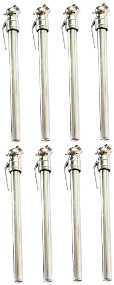 Bandenspanningsmeter Set - Druk Meter - Veilig Rijden - Nauwkeurig Testen - 8 Stuks - Zilver