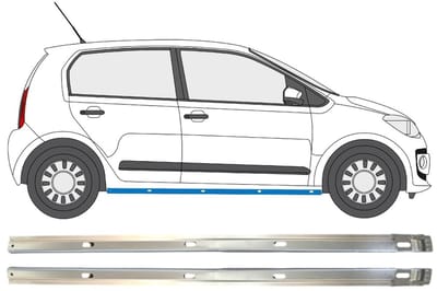 Binnenste reparatie dorpel voor Volkswagen UP! 2011- / Links + Rechts / Set