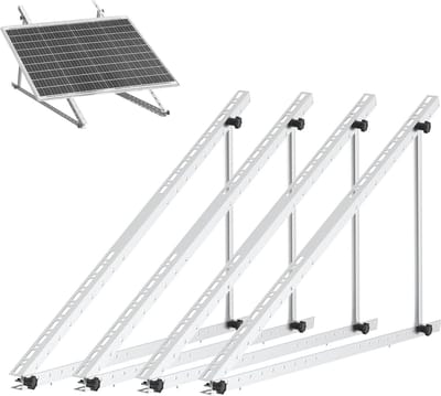 Zonnepaneelhouder - Verstelbare Aluminium Houder voor Balkon en Plat Dak - 0-90 Graden Hoek voor 100W-800W