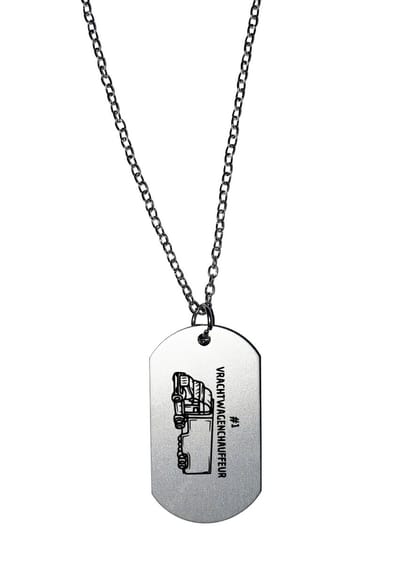 Akyol - nummer 1 vrachtwagenchauffeur ketting - Vrachtwagen chauffeur - cadeau vrachtwagenchauffeur - leuk cadeau voor de beste vrachtwagenchauffeur om te geven - verjaardag vrachtwagenchauffeur