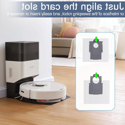 Hoogwaardige 3.6 L Vervangende Stofzuigerzakken voor Ecovacs Deebot en Roborock S8+/S7/Q7/Q8MAX/Q5 - 8 Stuks, Ideaal voor Efficiënt Stofzuigen en Onderhoud