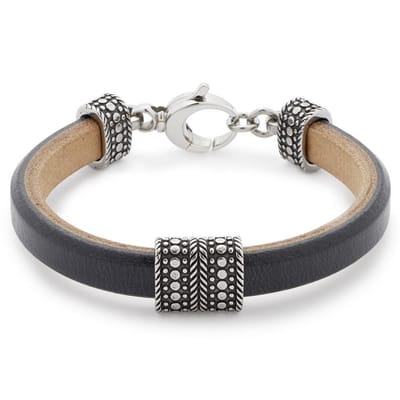 Jewels by Leonardo Herenarmband Notevole – Echt Leer & RVS – Stoer en Stijlvol – Luxe Geschenkverpakking