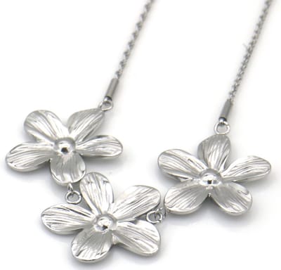 Ketting - RVS - bloemen - 40-45 cm