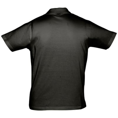 SOLS Heren Prescott Jersey Poloshirt met korte mouwen (Diep zwart)