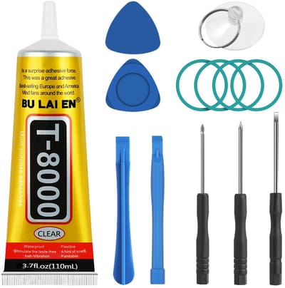Dailygoods - Reparatieset voor Mobiele Telefoonschermen met Lijm en Gereedschap
