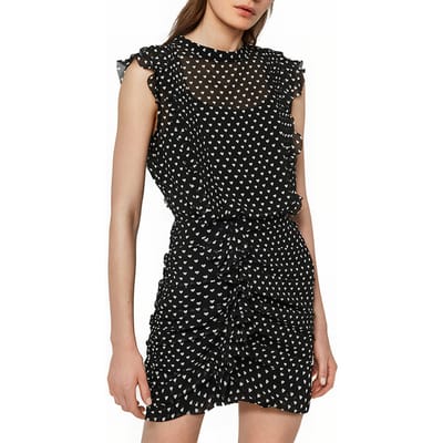 AllSaints Hali Valentine Dress Black Maat: 30 | Mini Jurken Outlet | Dames | Zwart
