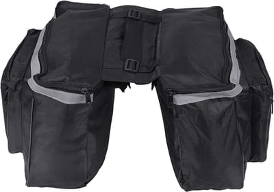 Waterdichte Fietstas 25L van 600D, Geschikt voor Mountainbike en Racefiets, Dubbele Panniers met Reflecterende Rand voor Buitenactiviteiten