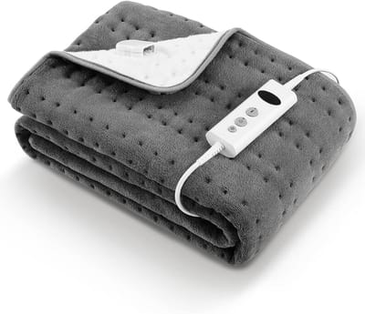 REN® Elektrische onderdeken - Onderdeken - Elektrische onderdeken 1 persoons - Grijs - 150cm x 80cm x 1cm