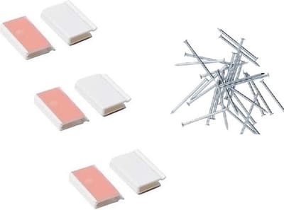 Qwality® Losse Set Accessoires voor bevestiging Qwality Raamhor op Dakraam - Windclips - Spijkertjes