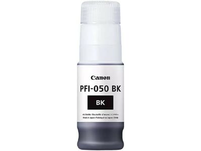 Canon inktfles PFI-050BK, 70 ml, enkele verpakking, zwart