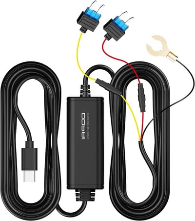 Hardwire Kit - Autolader Kabel - Parkeerbewaking - 24/7 Stroomvoorziening - 3m Kabel - Zwart