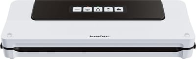 Silvercrest Vacumeermachine Wit - Vacuum water- en luchtdicht te verpakken - 125 W - 3m Folierol