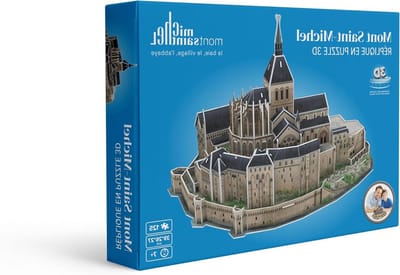 MEGABLEU - Puzzel 3D Mont Saint Michel - Puzzel Beroemd Frankrijk - Puzzel 3D - Puzzel voor volwassenen en kinderen - Model zonder lijm - Vanaf 7 jaar - Decoratief object