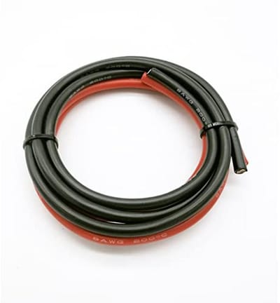 2 Meter 8 AWG Siliconen Stroomkabel voor RC - Batterijkabel in Zwart en Rood