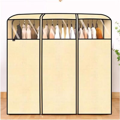 Ademende Kledinghoes - Stofvrije Beschermer - Kleding Opbergen - Transparant PVC Venster - Dubbele Rits - Grijs