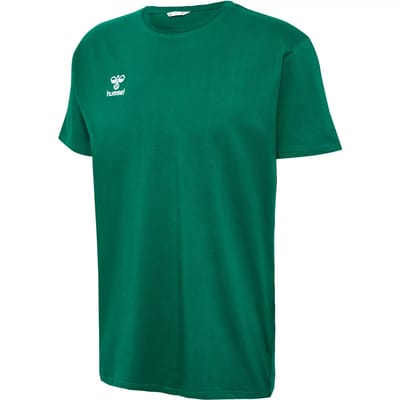 Hummel Heren T-Shirt Ronde hals geborduurd logo Regular fit basis Sportshirt