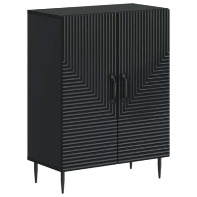 vidaXL - Badkamer - Opbergkast - HAARLEM - Zwart - 59,5 - x - 31 - x - 80 - cm