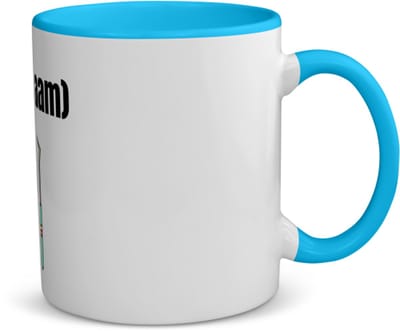Akyol - tandarts materiaal met eigen naam koffiemok - theemok - blauw - Tandarts - mondhygiënisten/tandartsen - iemand die tandarts is of mondhygiënist - verjaardag - cadeau - kado - geschenk - 350 ML inhoud