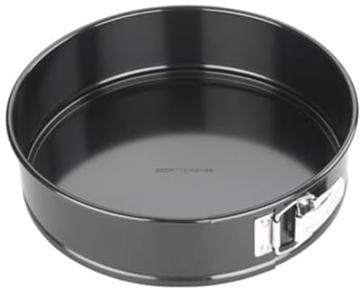 Ronde Springvorm Taartblik 25cm, Professionele Kwaliteit Koolstofstaal met Antiaanbaklaag, Verwijderbare Bodem - Ideaal voor Taarten en Cheesecakes