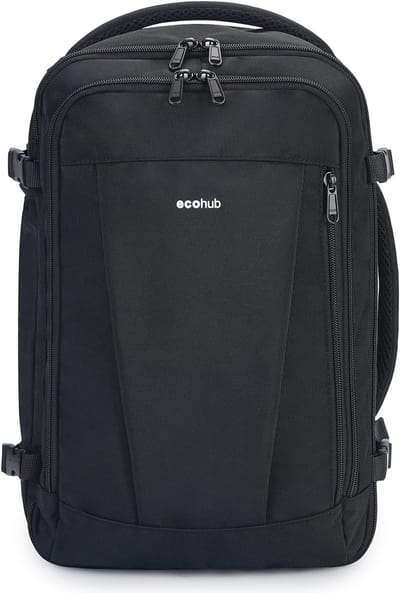 Reisrugzak 40x20x25 cm - Ideaal voor Ryanair Handbagage - Waterdichte Backpack met USB-oplaadpoort voor Mannen en Vrouwen