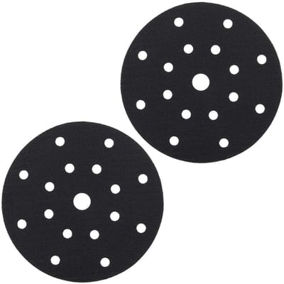 Dailygoods - 150Mm Zachte Interface Pad - 2 Stuks Zelfklevend - Zwart - Voor Schuren en Polijsten - Geschikt voor Pneumatische en Elektrische Machines