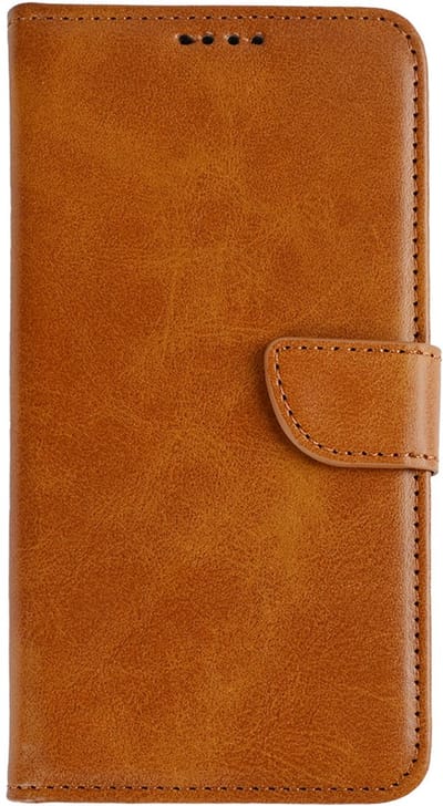Rixus Bookcase For Apple iPhone 16e, 17e Light Brown