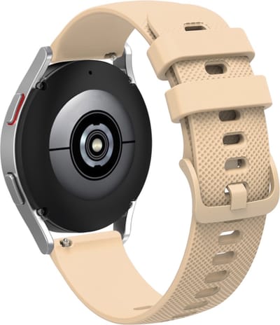 Siliconen bandje - geschikt voor Garmin Vivoactive 4 / Venu 2 / Venu 3 / Forerunner 255 / 265 - beige