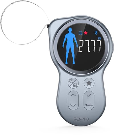 Renpho Smart Body Tape Measure+ - Slim meetlint voor het lichaam - Omtrekmeter - met Renpho Health App - 150 cm