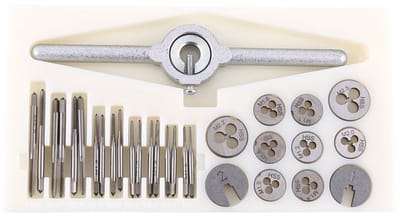 Dailygoods - 30 STKS M1.0-M2.5 Metrische Dies Kranen Set Verstelbare 2mm HSS Spanner Kit [] 【VEEL GEBRUIKT】