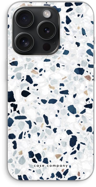 Case Company® - Hoesje geschikt voor iPhone 15 Pro hoesje - Terrazzo N°1 - Soft Cover Telefoonhoesje - Bescherming aan alle Kanten en Schermrand