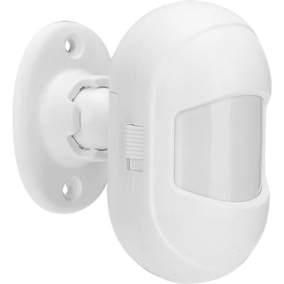 Mini Détecteur de Mouvement PIR Sans Fil Capteur de Sécurité Alarme Intelligente Infrarouge pour Maison Usine Entrepôt white