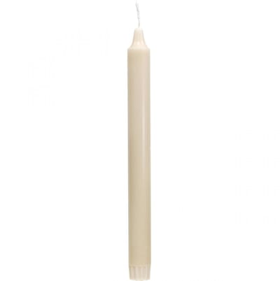 PURE waskaarsen stokkaarsen crème Sahara 250/23mm natuurlijke was 4 st