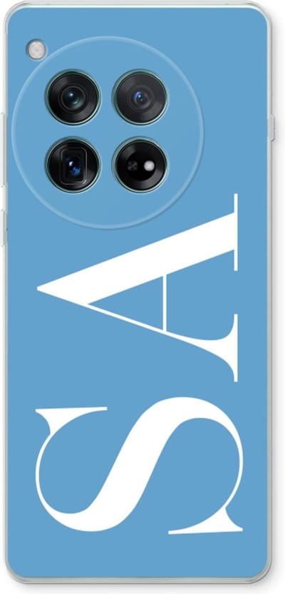 Gepersonaliseerd - Case Company® - Hoesje geschikt voor OnePlus 12r hoesje - Monogram N°2 - Soft Cover Telefoonhoesje - Bescherming aan alle Kanten en Schermrand