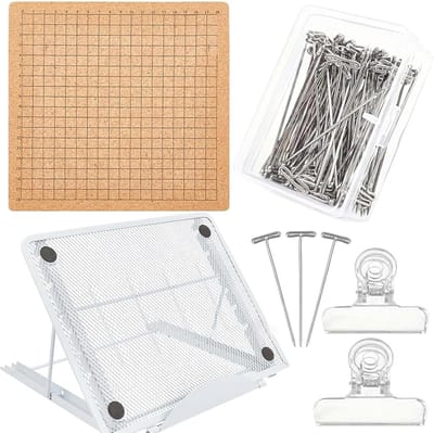 Macrame Board Set met Verstelbare Stand en Spelden voor Knopen, Vlechten en Armbanden, Handige Creatieve Tools en Benodigdheden