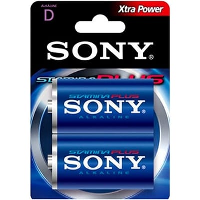Sony Alkalinebatterijen D/LR20 - 2 stuks