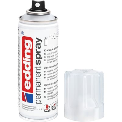 edding 5200 "Permanentespray", Vernis of blanke - Glanzend