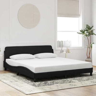 vidaXL - Bedframe - "Dover" - 180x200 - cm - fluweel - zwart