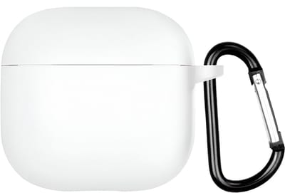 Studio Air® Airpods 4 Hoesje - Met Haak - Soepele Siliconen Case - Wit