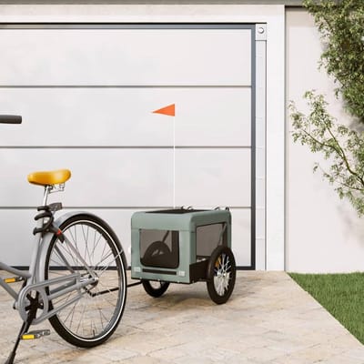 Hondenfietskar - Huisdieraanhanger - Comfortabel reizen - Waterdichte hoes - Niet gespecificeerd - Grijs