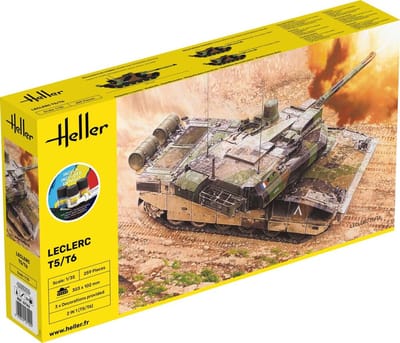 Heller Modelbouwpakket Militaire voertuigen - 57142 Leclerc T5/T6 Tank - Starter Kit Plastic - 1:35 - Modelbouw