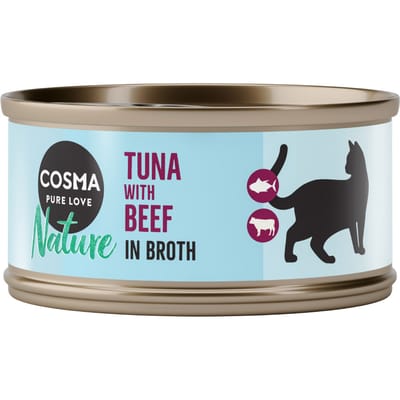 24x70g Tonijn & Rund Cosma Nature Kattenvoer