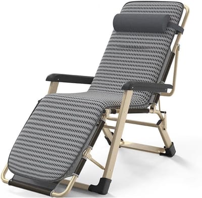 Opvouwbare Ligstoel - Relaxstoel Lounger - Buiten Ontspannen - Zero Gravity Gevoel - 150 kg Belasting - Met Kussen