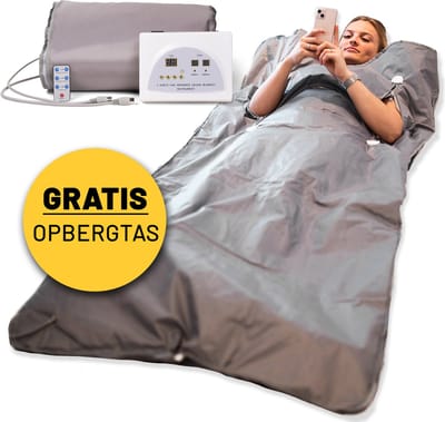 Infrarood Deken - Opbergtas - tot 80° - 180x80cm - Infrarooddeken - Afstandsbediening - Infraroodtherapie - Fibromyalgie - Warmte Deken - Pijnverlichting - Elektrische Deken - Sauna deken