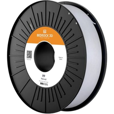 BEDROCK 3D PP-4401a070 PP Natural 1.75 mm 700 g Filament PP 1.75 mm 700 g Zwart 1 stuk(s)