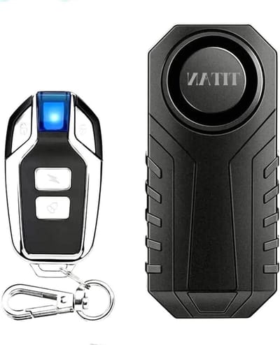 Fietsalarm met Afstandsbediening - Motor Alarm - Fietsbeveiliging - Compact en Waterdicht - 36 x 45 x 55 mm - Zwart